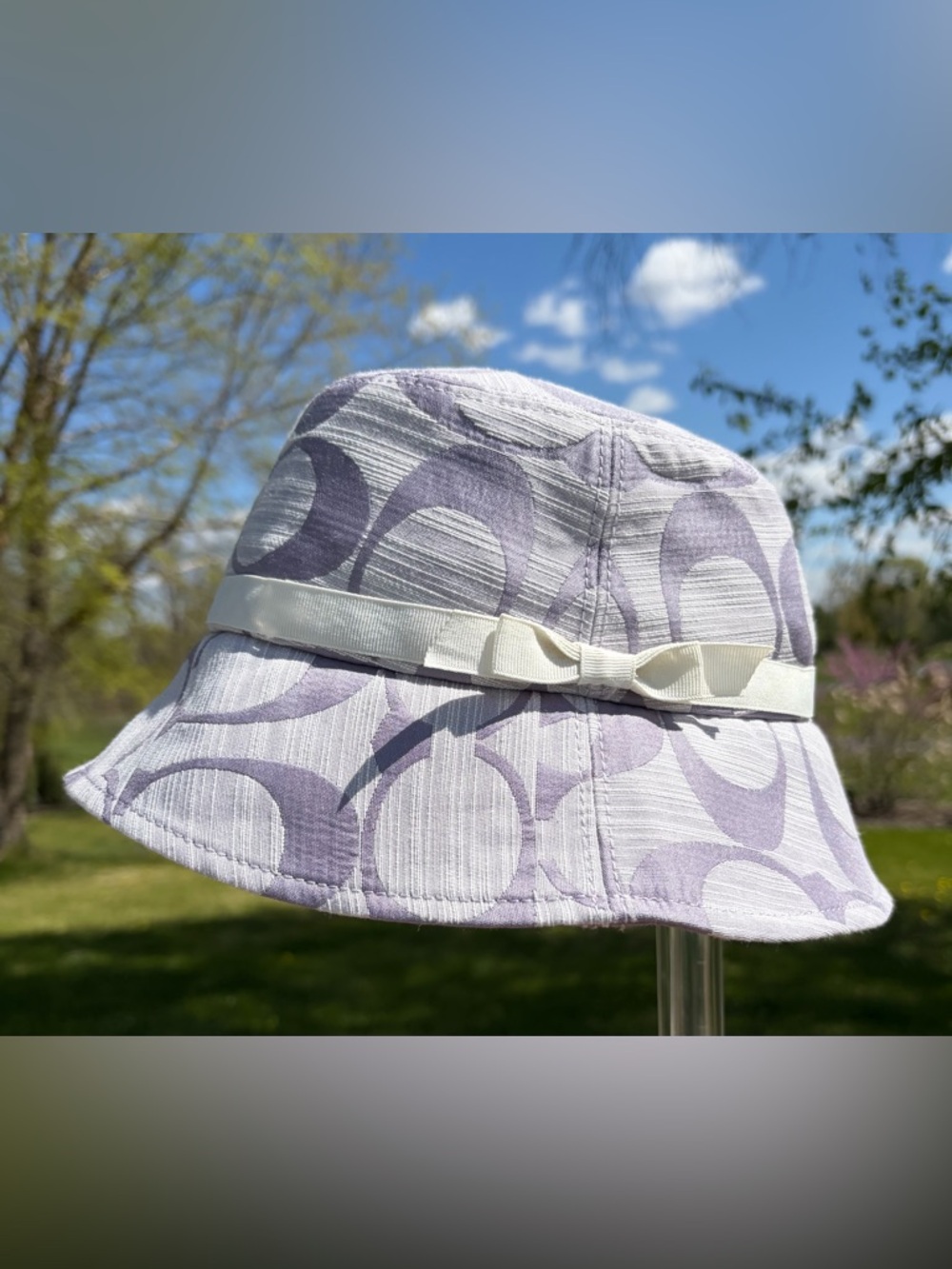 Vintage COACH Purple Signature C Bucket Hat NWT